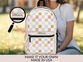 Checker Backpack Personalized Name Bag Checkered Backpack custom name gift for school kid girl bag