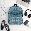Unique Water Pattern Backpack, Trendy Ocean Waves School Bag, Stylish Blue Wave Travel Backpack, Durable and Spacious Bag, Perfect Gift