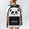 Personalized Panda Face Name Backpack, Custom Panda Jungle Animal Themed School Bag For Kids and Toddlers Gift