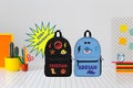UNIQUE Stoney Clover Dupe Custom Patch Back Pack, Patch Nylon Backpack, Seersucker Book Bag, Chenille Letter Bag,Duffel Bag,Personalized Bag