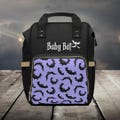 Baby Bat Goth Baby Diaper Bag, Goth Baby Bag Nappy Bag, Dark Cottagecore Witchy Baby Gift, Spooky Horror Baby Nursery Decor, Pastel Goth Bag