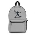 Tennis Design Backpack - Stylish Sports Bag with Tennis Player Silhouette - Perfect Tennis Gift - Athletic Backpack for Tennis Lovers