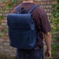 Minimalist leather laptop backpack with lining | Personalized leather backpack for laptops 13-15 inches | Anniversary gifts for Him