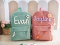 Girls Backpack With Handmade Name | Toddler Backpack | Preschool Boys Backpack | School Gifts for 2 3 4 5 6 7 8 years old Girl/Boy/Sister