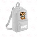 Personalised Tiger Backpack With Custom Name - Customised Bags - Kids - Nursery Bag - Nappy Rucksack - Toddler Bag - Book Bag