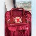 Personalised Colorful Flowers Hand Embroidery Design, Customised Fjallraven Kanken Backpack Embroidery, Embroidered Kanken Backpack