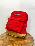 90s vintage jansport bottom leather backpack made in usa 443112