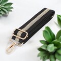 Changeable bag strap black and gold
