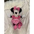 Pre-Owned Disney Minnie Mouse Children's Plush backpack Pink with Polka Dots