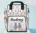 Diaper Bag Personalized Baby Shower Gift Diaper Bag Name Christmas Nutcracker Gift Custom Diaper Bag Custom Daycare Bag Backpack Diaper Bag