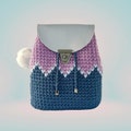 Unique Handmade Women's Mini Travel Unique Vegan Ita Backpack, Cute Toddler Kid Girls Small Backpack, Anime Itabag