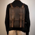 Handcrafted Leather Backpack, Women & Men Backpack, Vintage Laptop Backpack, Leather City Backpack, Travel, Work, Hiking Backpack