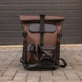 Eco Leather Backpack Stylish Rolltop with Expandable Capacity Handmade Christmas Gift Laptop Backpack Eco Travel Companion Roll Top Backpack