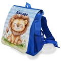 Kindergartenrucksack mit Name personalisiert | L?we BLAU | erster Geburtstag Junge Kinderrucksack gestreift Kindergartentasche Kita Start