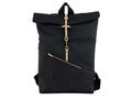 Rolltop Backpack Cork Black Large with Laptop Compartment