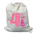 Personalized 4th Birthday Gift Bag, Custom Birthday Gift Bag, Birthday Gift Drawstring Bags, Kids Party Favor Tote, Toddler Christmas Gift