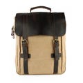 Canvas & leather backpack, personalized laptop backpack, sturdy leisure backpack, travel backpack, birthday gift for men