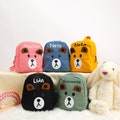 Personalised Teddy Bear Canvas Backpack | Toddler Backpack With Name|Teddy Kids Backpack Monogrammed|Travel Bag| Baby Gifts|Toddler Backpack