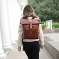 Leather Backpack For Women Laptop Backpack For Travel Business Backpack For Notebook Real Leather Bag For Her Handmade Gift For Her Birthday