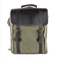 Canvas & leather backpack, personalized laptop backpack, sturdy leisure backpack, travel backpack, birthday gift for men