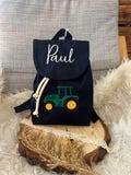 Children's backpack personalized, individual gift kindergarten time, kindergarten, personalized birthday tractor trekker backpack