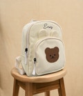 small bear backpack personalized for free | children's backpack with name | kindergarten | backpack | personalized | beige | cream | bear