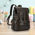 Cowhide Leather Laptop Backpack, Leather Rucksack Backpack Handmade Backpack vintage brown backpack Travel Backpack Leather Christmas Gift
