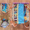 Backpack bohemian kamsa patchwork