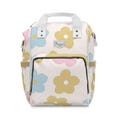 Floral Diaper Backpack, Baby Diaper Bag for Moms and Dads, Large Capacity, Multi-Function Diaper Bag, Baby Shower Gift