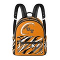 Small Tennessee Football Faux Leather Backpack, Orange and White Football Theme Backpack, Faux Leather Camo Backpack, University Backpack