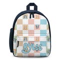 Blue Dog Orange Dog Toddler Preschool School Bag, Toddler Backpacks, Preschool Bag, Kids Back To School Bag, Personalized Preschool Bag
