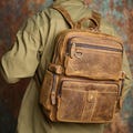 Office backpack Men, Leather  Backpack, Laptop Backpack, Travel Backpack, Full Grain Leather Shoulder Bag, Rucksack, Satchel, Gift for him