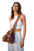 Wayuu bag large mochila handmade with exclusive designs original one of a kind bag Colombian crochet shoulder bag ethnic designs bucket