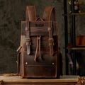 Leather Laptop Backpack Men Office Bag Outdoor Travel Bag School bag Rucksack Business Backpack Shoulder bag Personalized Gifts for him her