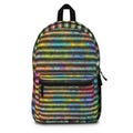 Colorful Abstract Backpack, Unique 3D Appearance Bag for School or Travel, Vibrant Shoulder Pack, Stylish Knapsack, Trendy Rucksack,