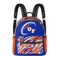 Florida football backpack, Orange Blue Camo, School Spirit Bag, Faux Leather Mini Backpack, Football Alumni, Gator Fan, Florida Fan Gear