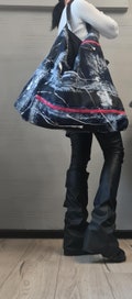 Designer Denim Large Bag, Extravagant  Denim Bag, Handmade Bag, Asymmetrical bag, DRESSSHOESCODE 2025