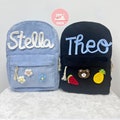 Personalized Name Corduroy Backpack, Custom School Bag With Name For Kids, Toddlers Preschool Backpack Gift, Children's Book Backpack