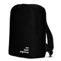 Backpack Yoga Statement - sun, moon, yoga & me - black and white