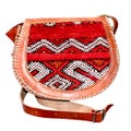 Moroccan boho style crossbody bag, handmade genuine leather bag, kilim crossbody bag.