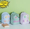 Personalized Toddler Backpack,Custom Nylon Backpack with Chenille Letters, kindergarten Gift,Toddler Bookbags School Bags.Christmas Gifts
