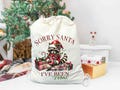 Sorry Santa I've Been Feral Bag, Christmas Feral Girl Gift, Christmas Sack, Santa Sack, Funny Raccoon Meme Bag, Christmas Season Santa Sack