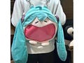 Hatsune Miku Plush Backpack, Adjustable Strap Bag, Kawaii Anime Shoulder Bag for Birthday Gift