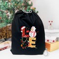 Nurse Christmas Gift Bag, Nurse Love Santa Claus Bag, Nurse Christmas Santa Sack, Nurse Santa Delivery Backpack, Santa Drawstring Backpacks