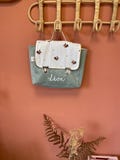 personalized velvet and squirrel kindergarten schoolbag