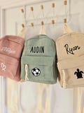 Personalized children's velvet backpack / kindergarten