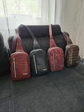 Handmade sling bag made of imitation leather various colors and patterns