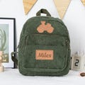 Personalized Preschool Backpack | Custom Toddler Corduroy Bag | Great Birthday & Christmas Gift for Kids' Daily Fun!