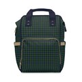 School work office backpack green navy houndstooth classic stylish timeless modern elegant fashion accessory diaper bag gift back pack