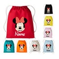 Disney Minnie Drawstring Bag, Personalised Minnie Mouse Drawstring Bag, Personalised Disney Gym Bag, Mickey Mouse Bag, Minnie Mouse Bag